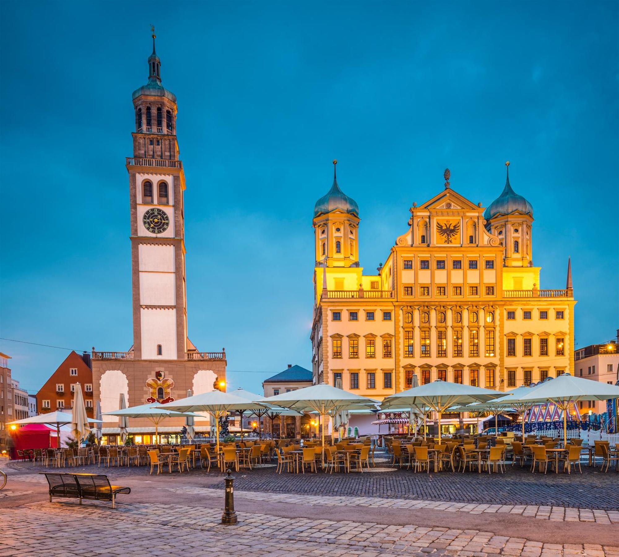 Primero City-Loftdomizil Innenstadt 84Qm Mit Grosser Gemeinschaftsterrasse Augsburg Bagian luar foto