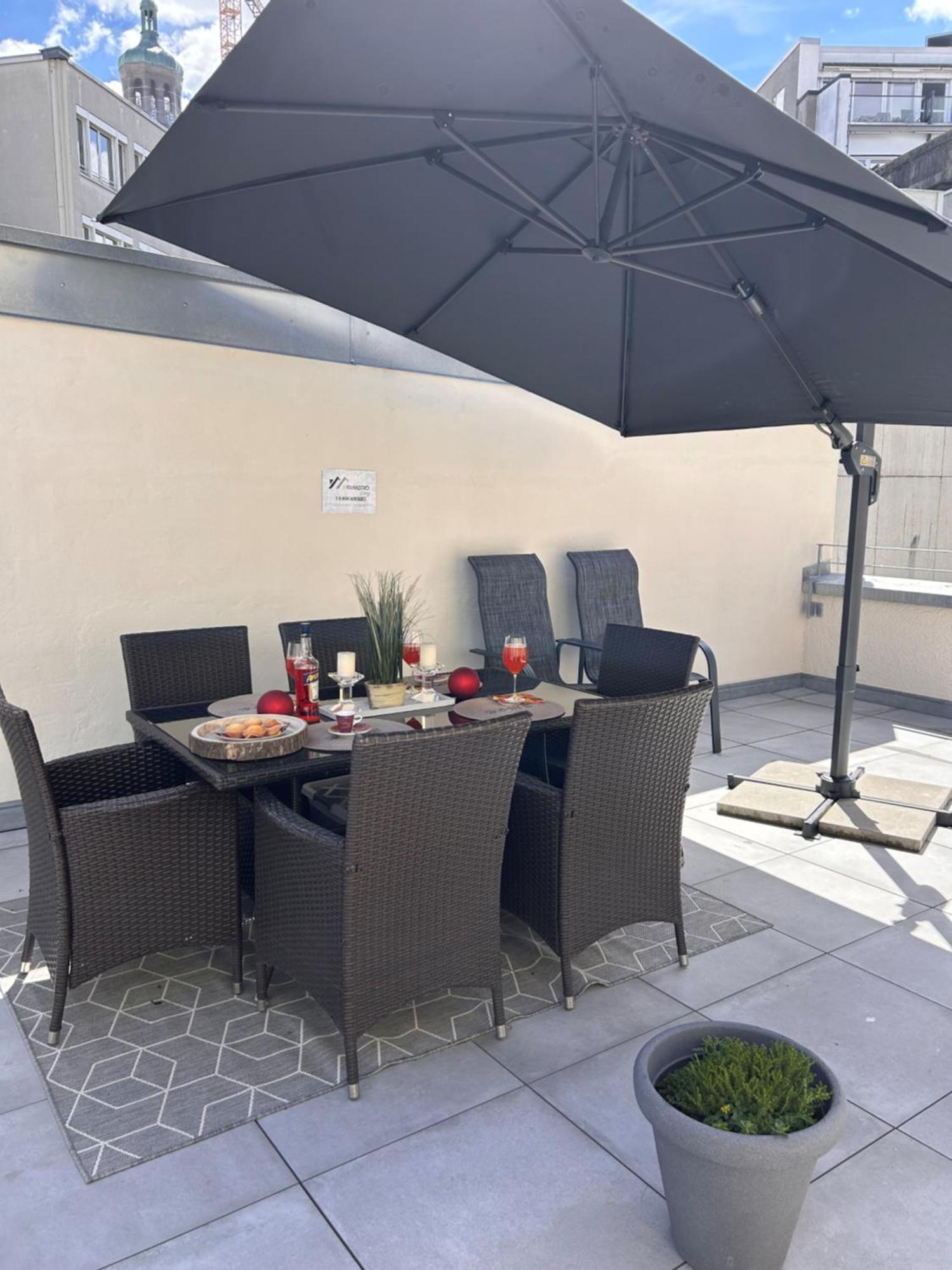 Primero City-Loftdomizil Innenstadt 84Qm Mit Grosser Gemeinschaftsterrasse Augsburg Bagian luar foto
